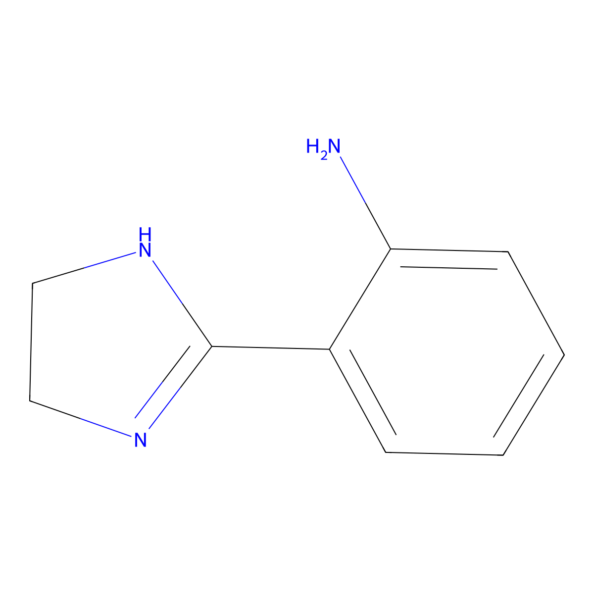 2-(4,5-dihydro-1H-imidazol-2-yl)aniline molecular structure, CAS 28637-61-8