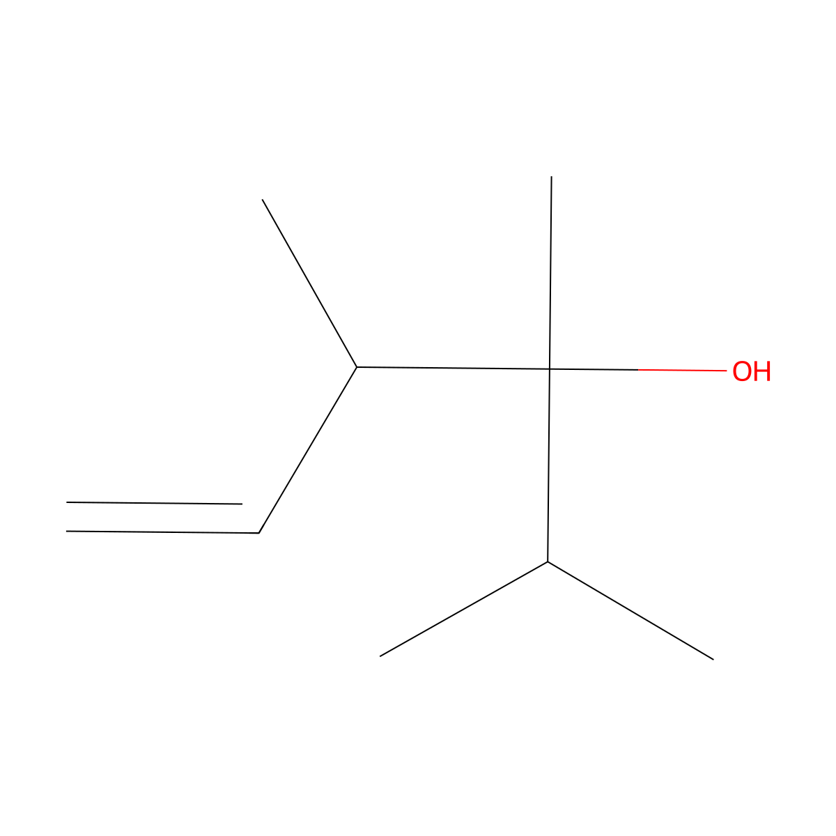 2,3,4-Trimethyl-5-hexen-3-ol molecular structure, CAS 28638-29-1