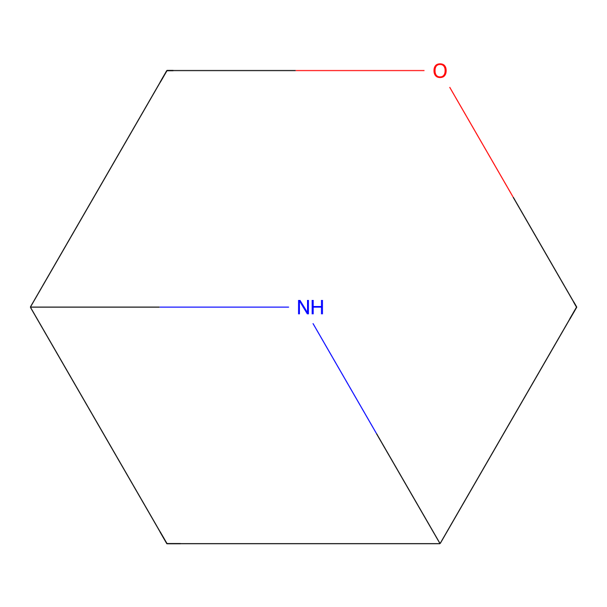 3-Oxa-6-azabicyclo[3.1.1]heptane molecular structure, CAS 286390-20-3