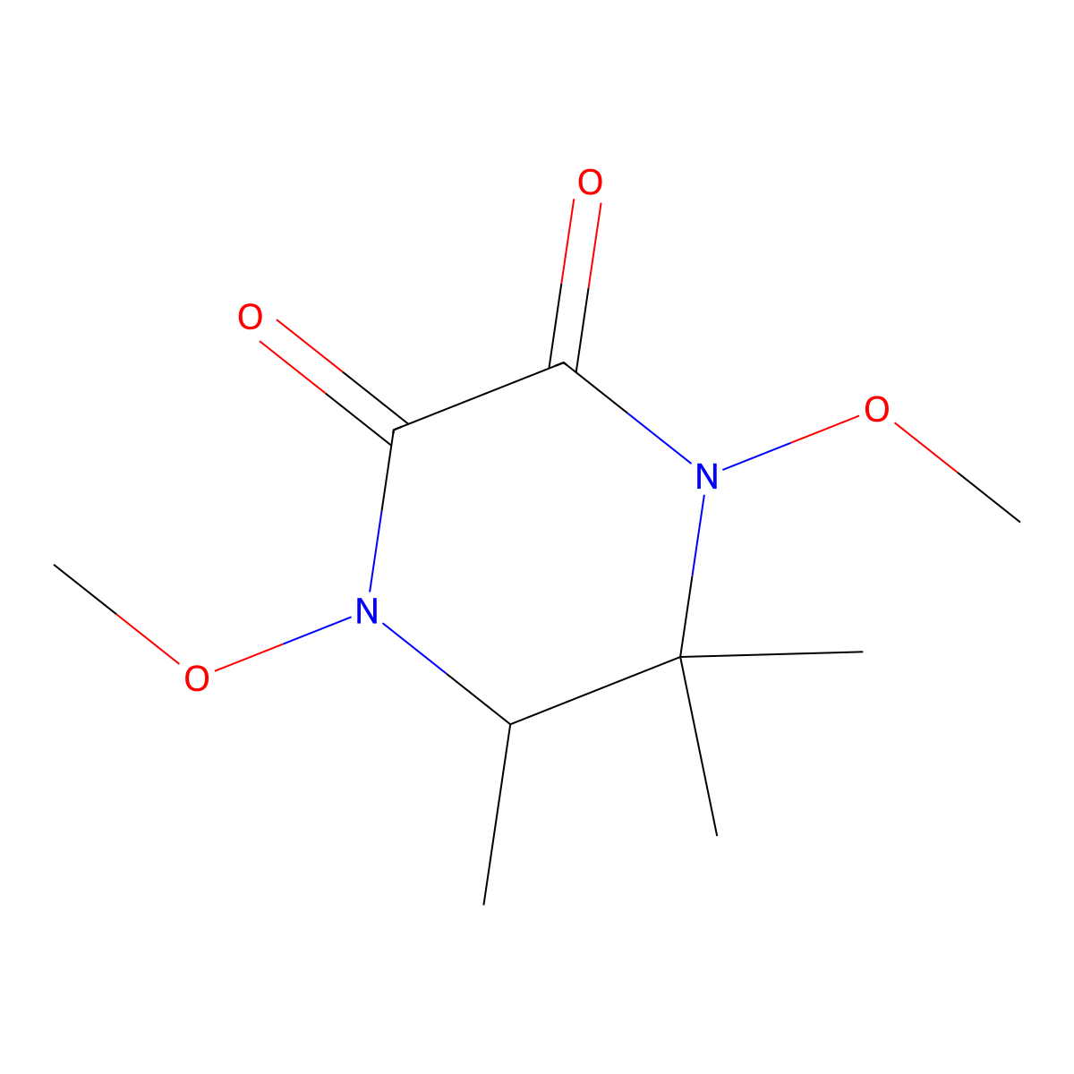 1,4-Dimethoxy-5,5,6-trimethylpiperazine-2,3-dione molecular structure, CAS 286409-67-4
