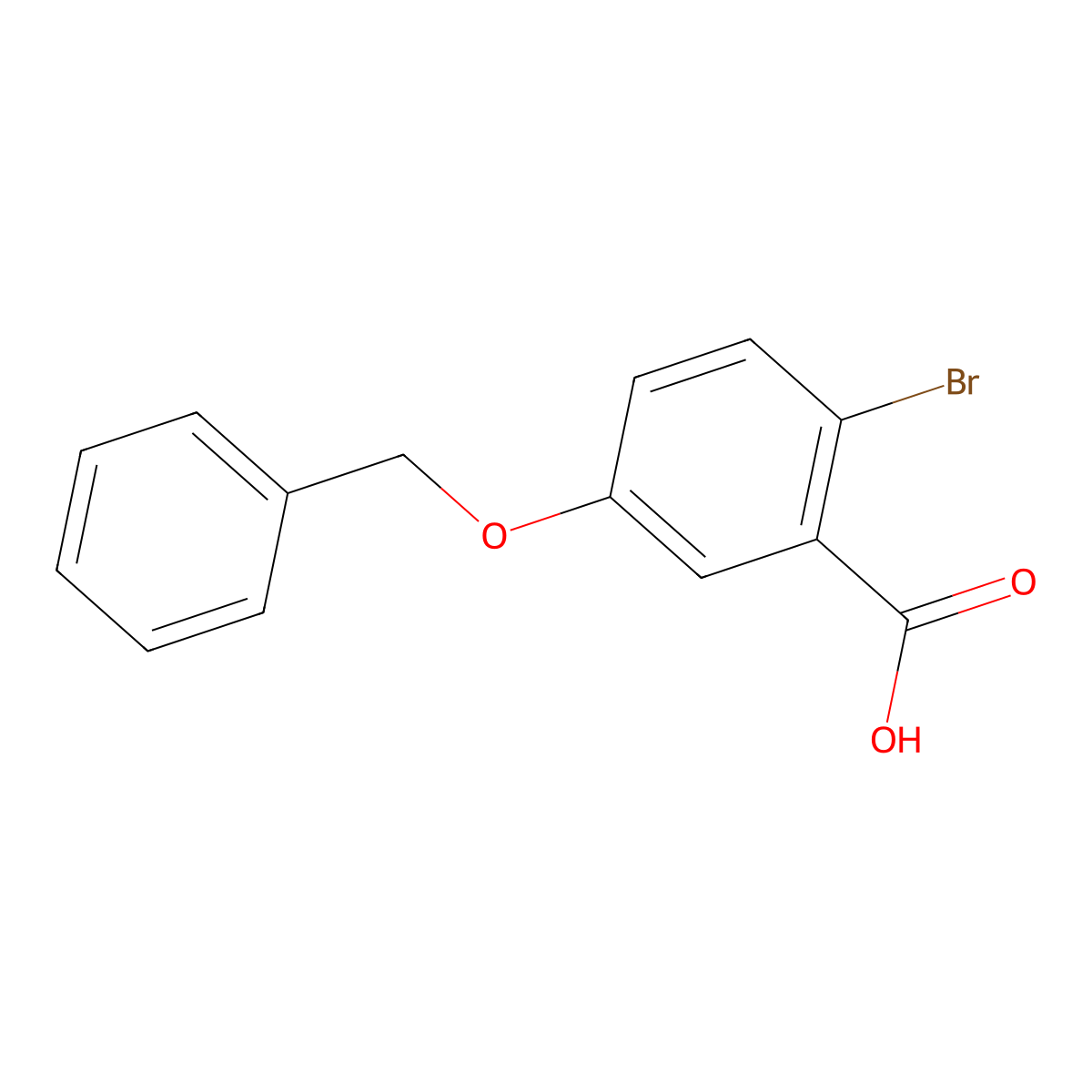 5-(Benzyloxy)-2-bromobenzoic acid molecular structure, CAS 286434-38-6