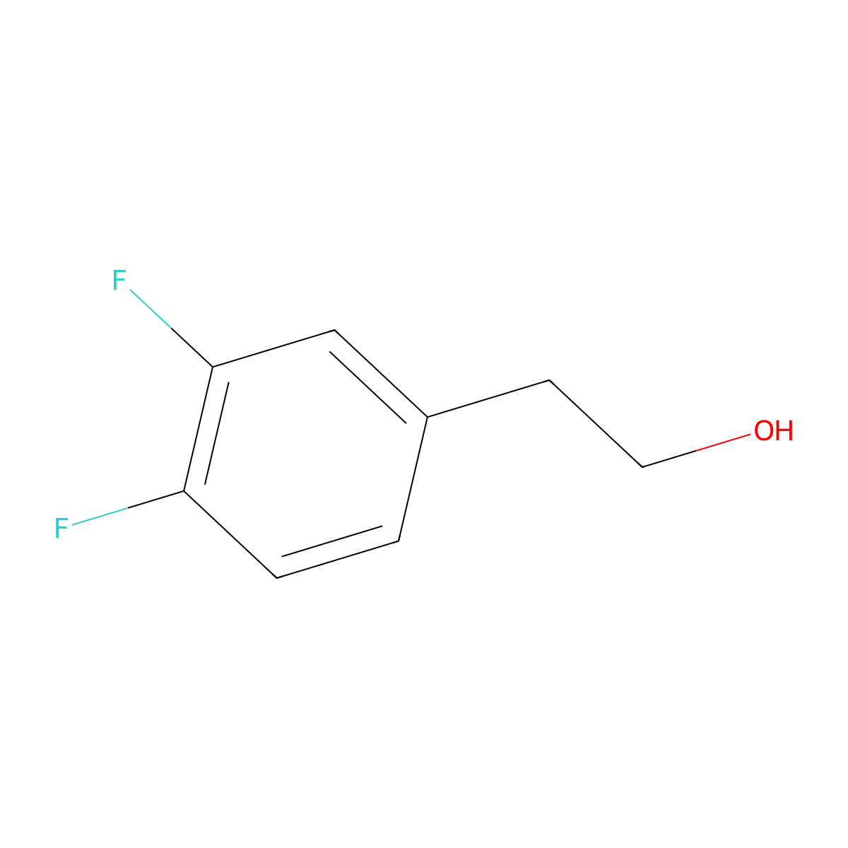 2-(3,4-Difluorophenyl)ethan-1-ol molecular structure, CAS 286440-92-4