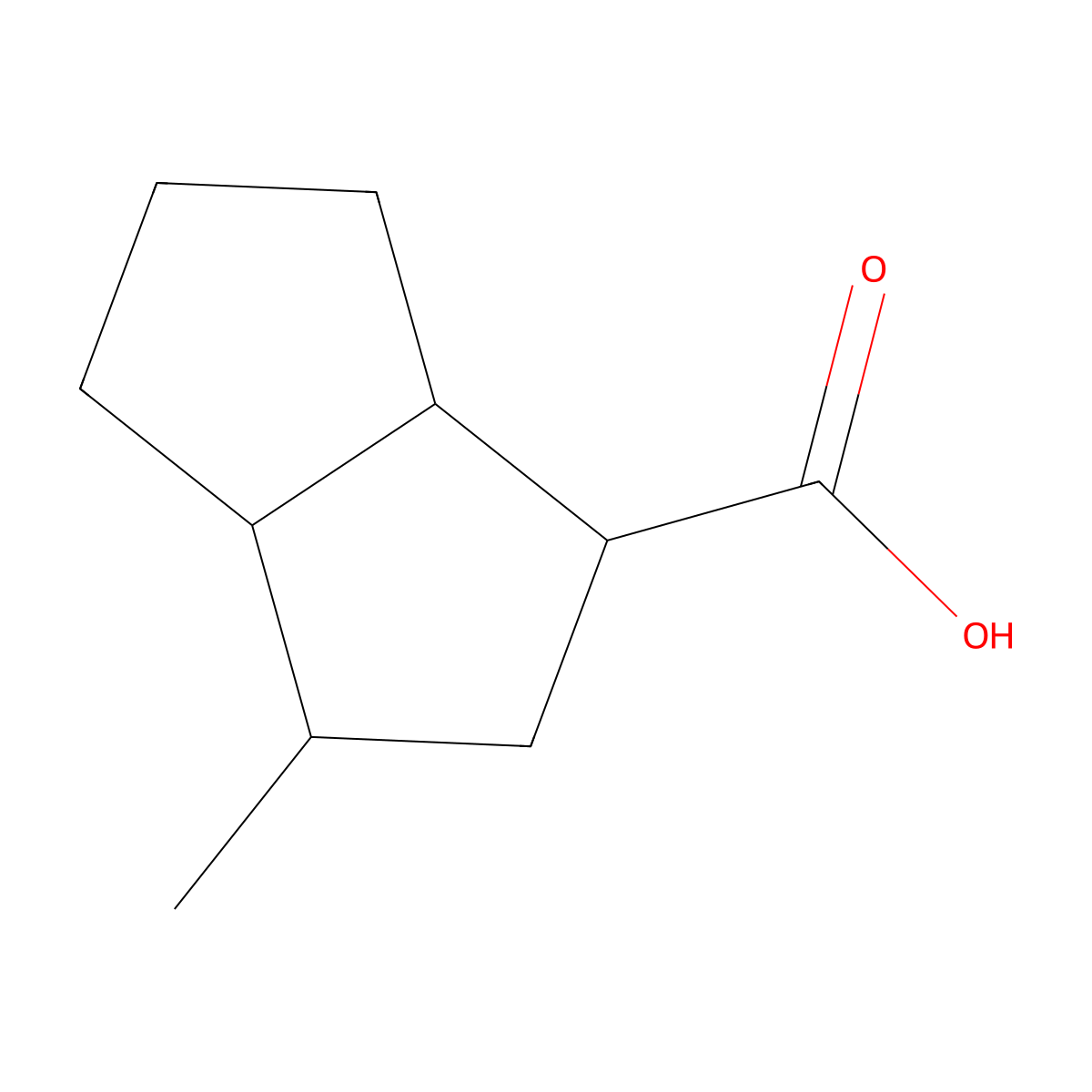 3-Methyloctahydropentalene-1-carboxylic acid molecular structure, CAS 28645-03-6
