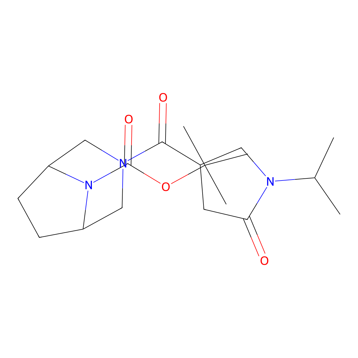 1,1-Dimethylethyl 3-[[1-(1-methylethyl)-5-oxo-3-pyrrolidinyl]carbonyl]-3,8-diazabicyclo[3.2.1]octane-8-carboxylate molecular structure, CAS 2864506-44-3