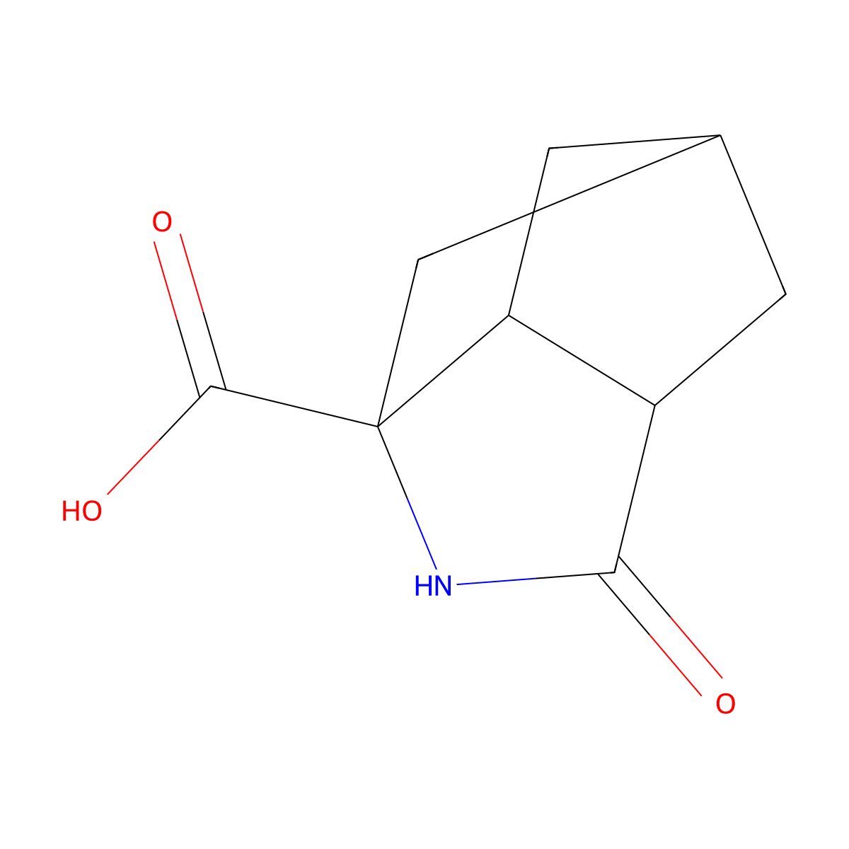 2-Oxohexahydro-3,5-methanocyclopenta[b]pyrrole-6a(1H)-carboxylic acid molecular structure, CAS 286456-64-2