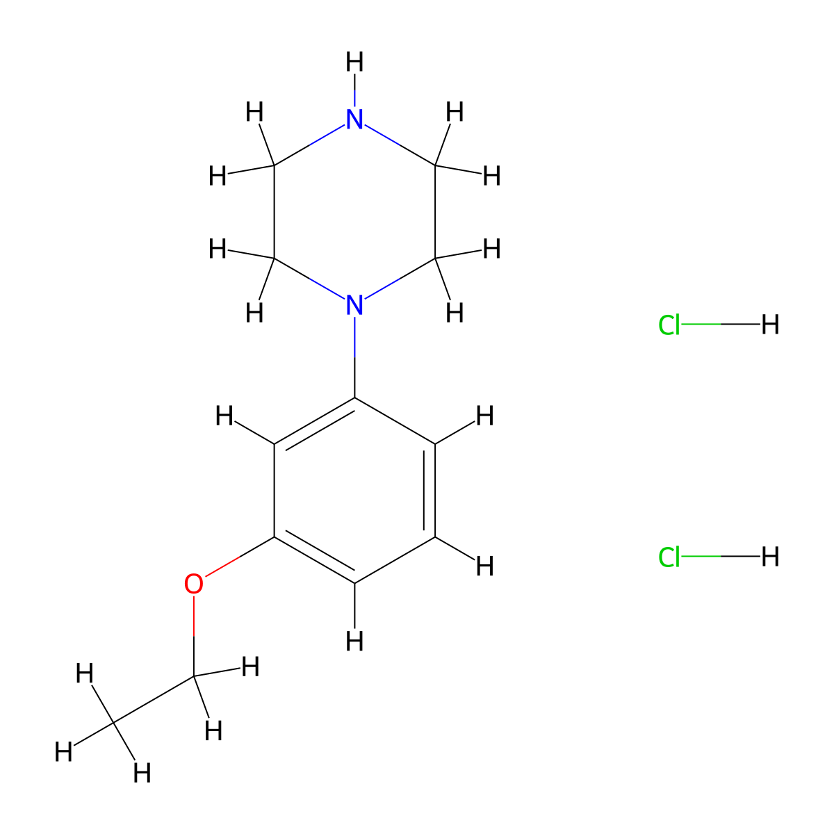 1-(3-Ethoxy-phenyl)-piperazine dihydrochloride molecular structure, CAS 286464-56-0
