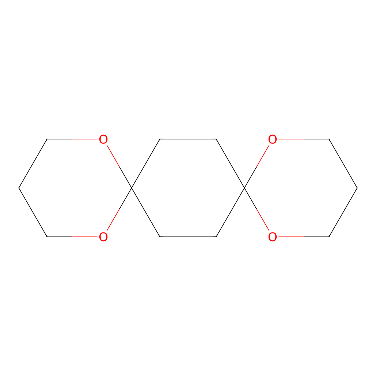 1,4-Cyclohexanedione bis(1,3-propylene ketal) molecular structure, CAS 28647-19-0