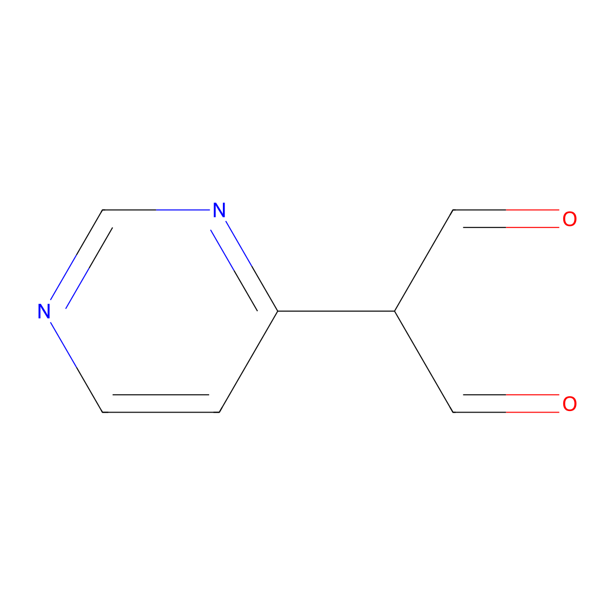 2-(Pyrimidin-4-yl)malonaldehyde molecular structure, CAS 28648-78-4