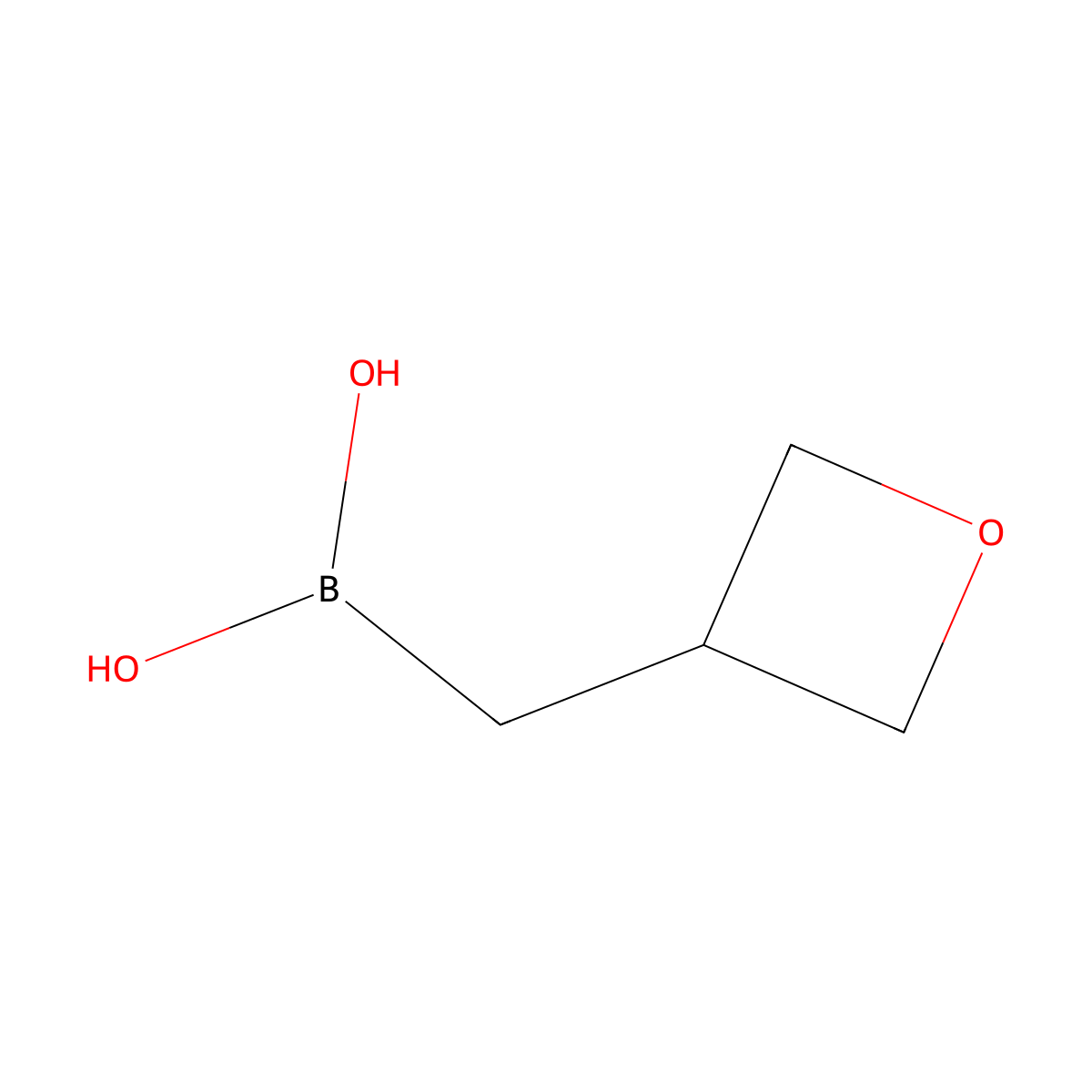 [(Oxetan-3-yl)methyl]boronic acid molecular structure, CAS 2864814-57-1