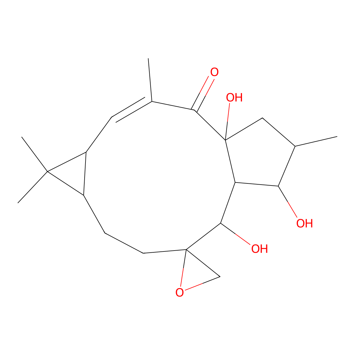 Epoxylathyrol molecular structure, CAS 28649-60-7