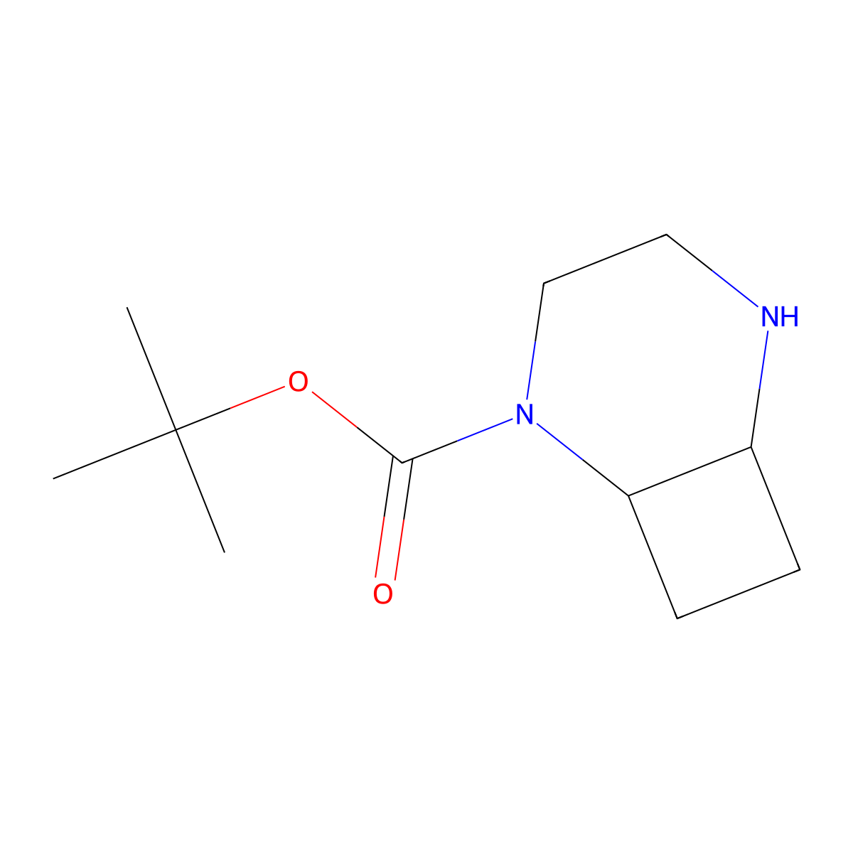 rac-tert-butyl (1R,6R)-2,5-diazabicyclo[4.2.0]octane-2-carboxylate molecular structure, CAS 2865073-18-1