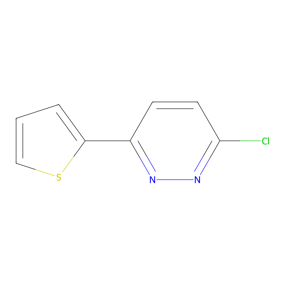 3-Chloro-6-(thiophen-2-yl)pyridazine molecular structure, CAS 28657-41-2