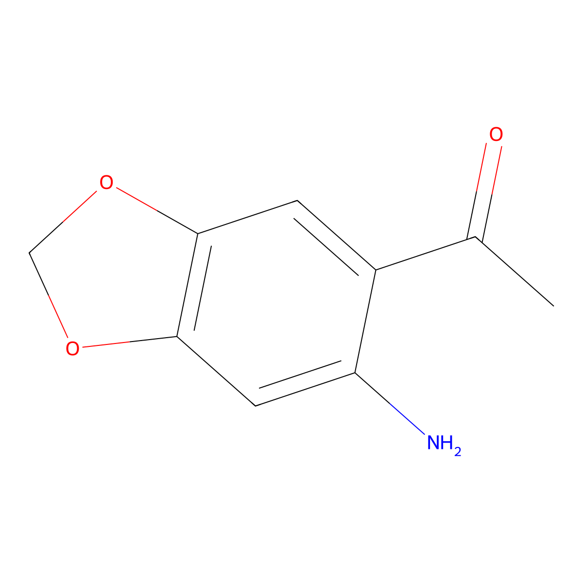 1-(6-Amino-1,3-benzodioxol-5-yl)ethan-1-one molecular structure, CAS 28657-75-2