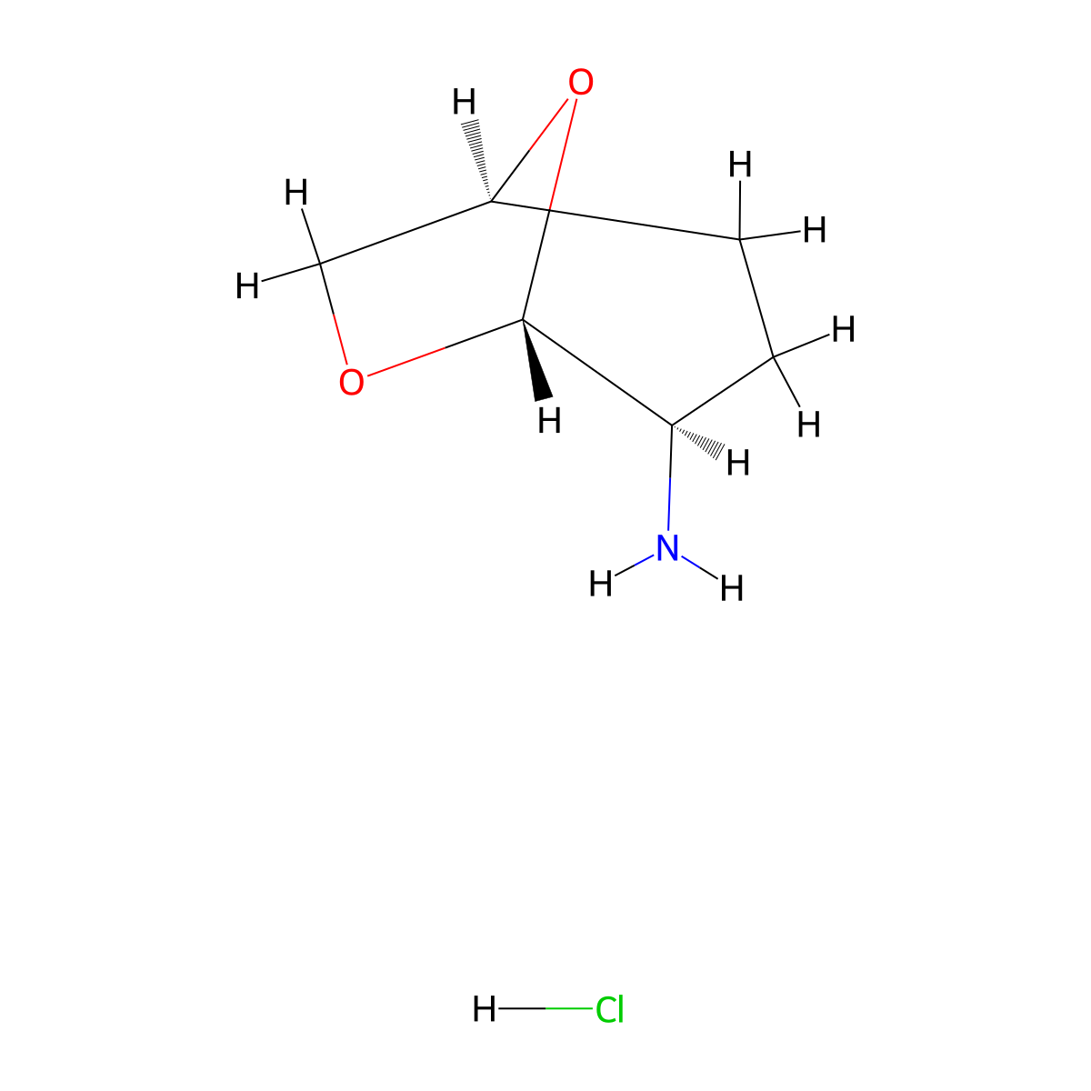 (1S,4R,5R)-6,8-dioxabicyclo[3.2.1]octan-4-amine hydrochloride molecular structure, CAS 2866115-20-8