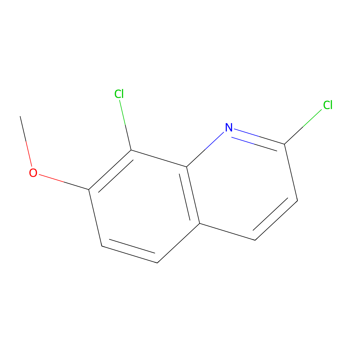 2,8-Dichloro-7-methoxyquinoline molecular structure, CAS 2866118-64-9