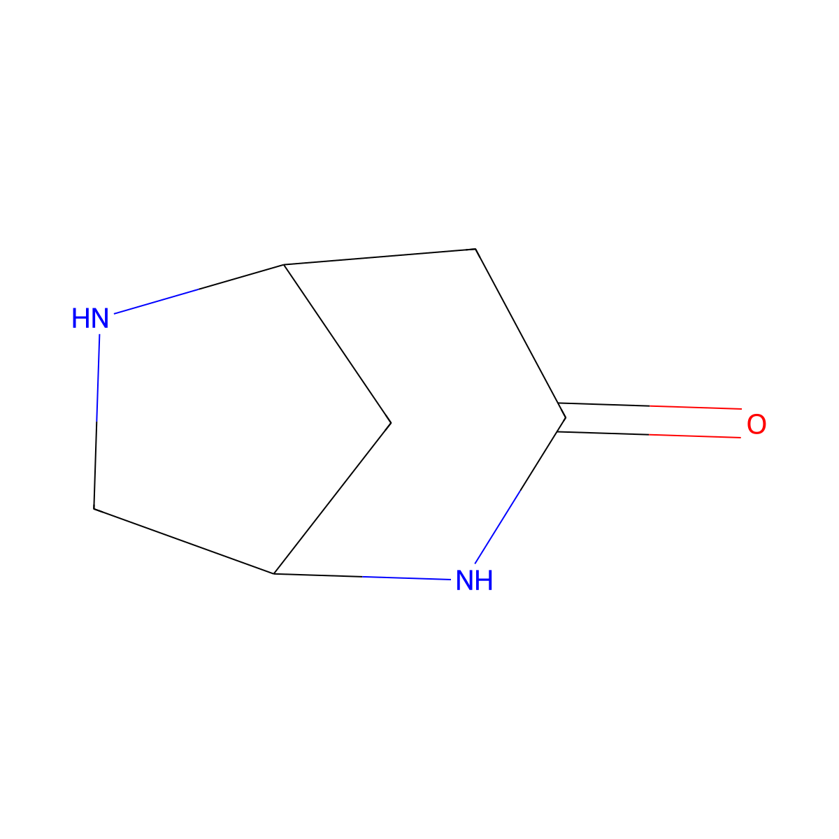 (1R,5R)-2,6-diazabicyclo[3.2.1]octan-3-one molecular structure, CAS 2866253-55-4