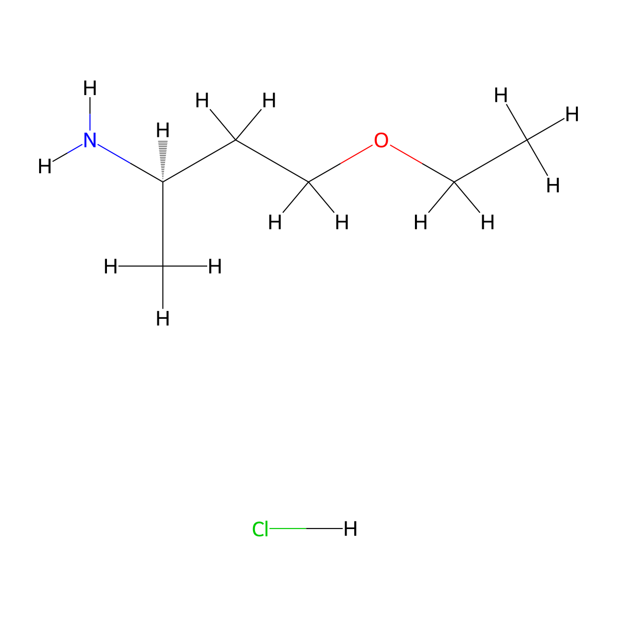 (2R)-4-ethoxybutan-2-amine hydrochloride molecular structure, CAS 2866253-59-8