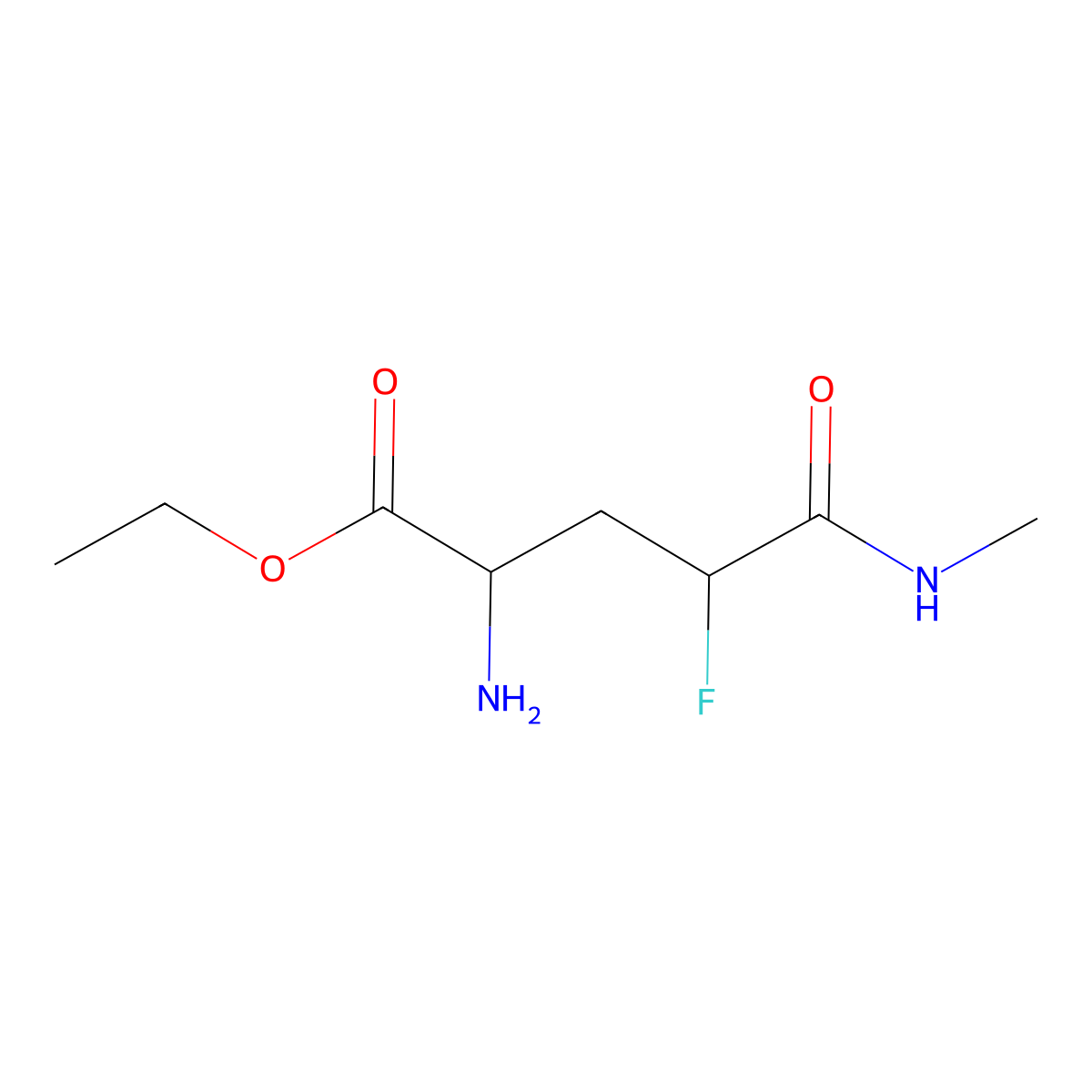 ethyl (2S,4R)-2-amino-4-fluoro-4-(methylcarbamoyl)butanoate molecular structure, CAS 2866254-19-3