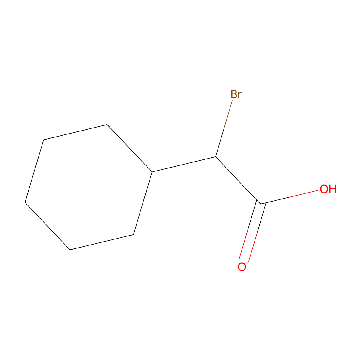 (2S)-2-bromo-2-cyclohexylacetic acid molecular structure, CAS 2866254-41-1