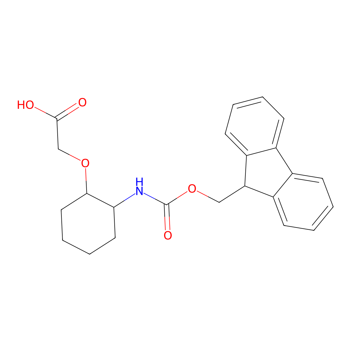 2-(((1S,2S)-2-((((9H-fluoren-9-yl)methoxy)carbonyl)amino)cyclohexyl)oxy)acetic acid molecular structure, CAS 2866254-65-9