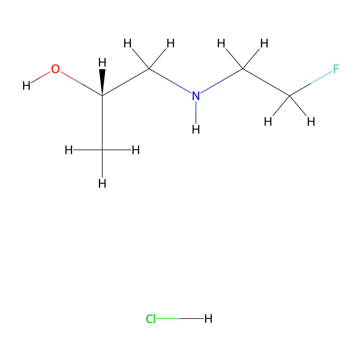 (2S)-1-[(2-fluoroethyl)amino]propan-2-olhydrochloride molecular structure, CAS 2866254-74-0