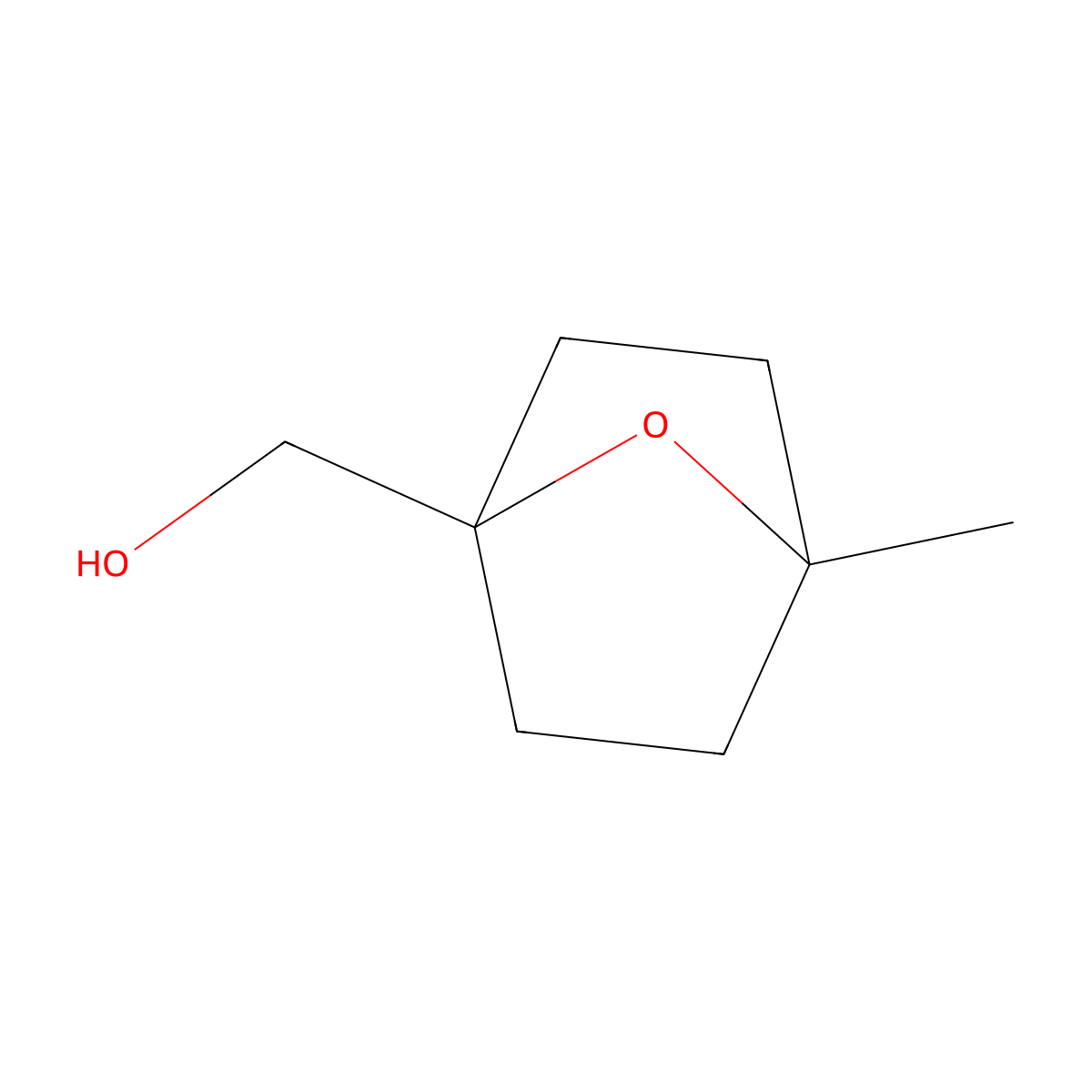 (4-Methyl-7-oxabicyclo(2.2.1)heptan-1-yl)methanol molecular structure, CAS 2866307-06-2