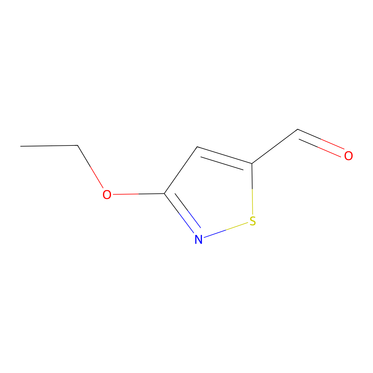 3-Ethoxy-1,2-thiazole-5-carbaldehyde molecular structure, CAS 2866307-18-6
