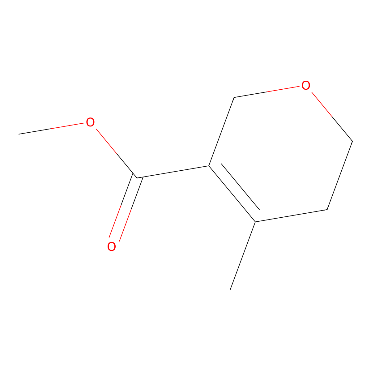 methyl 4-methyl-5,6-dihydro-2H-pyran-3-carboxylate molecular structure, CAS 2866307-64-2