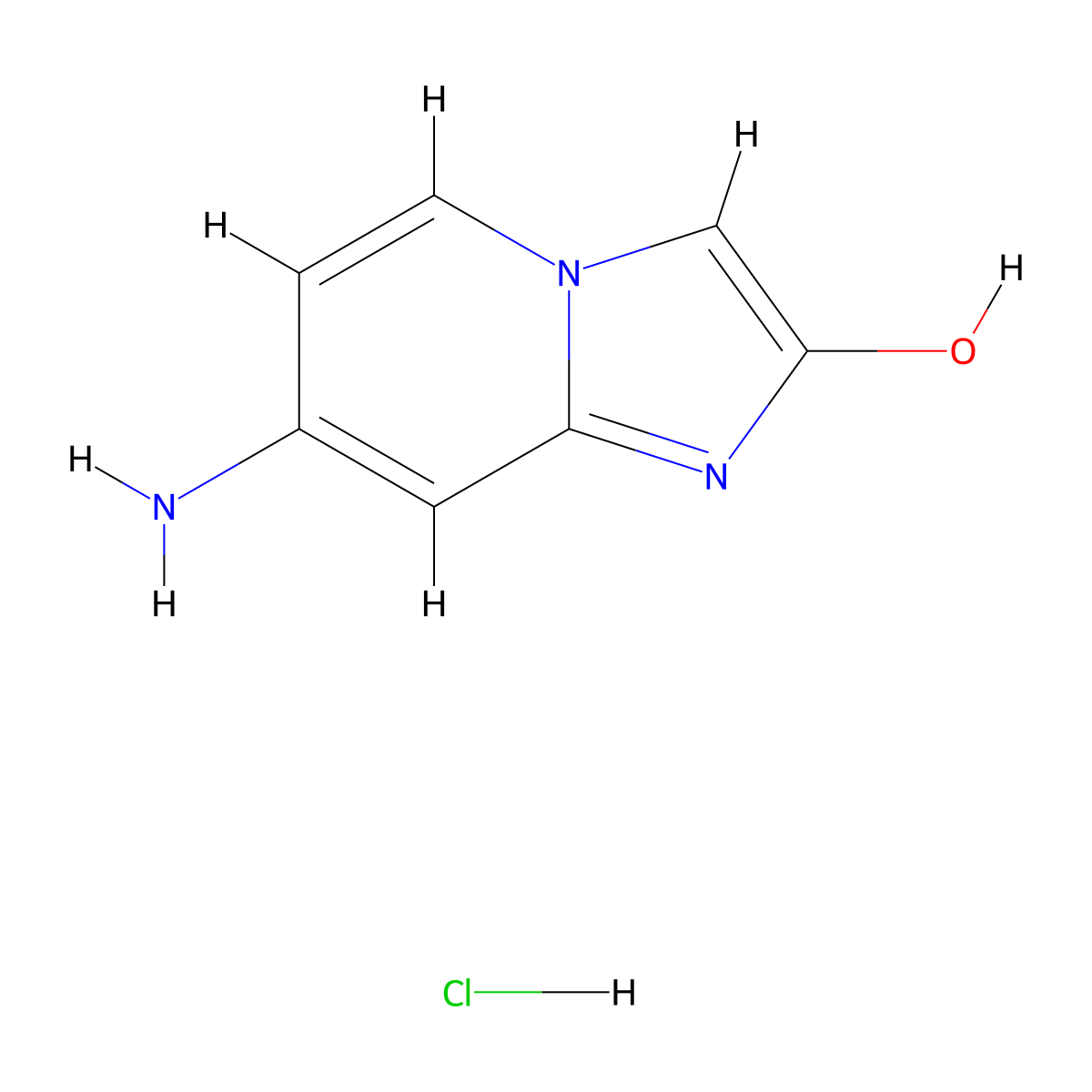 7-Aminoimidazo[1,2-a]pyridin-2-ol hydrochloride molecular structure, CAS 2866307-71-1