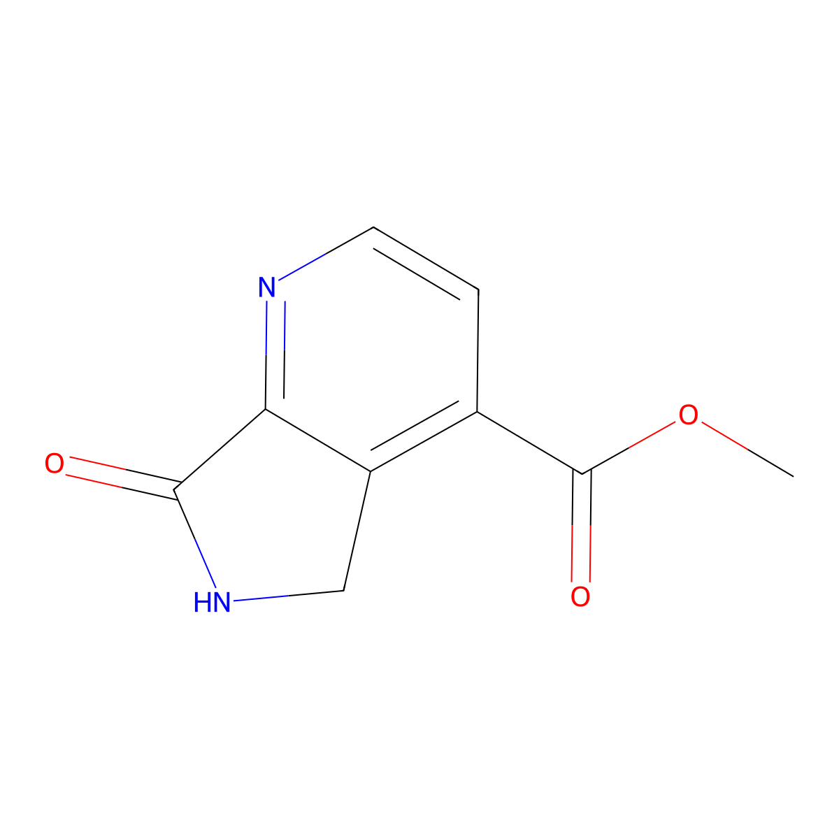 methyl 7-oxo-5H,6H,7H-pyrrolo[3,4-b]pyridine-4-carboxylate molecular structure, CAS 2866308-03-2