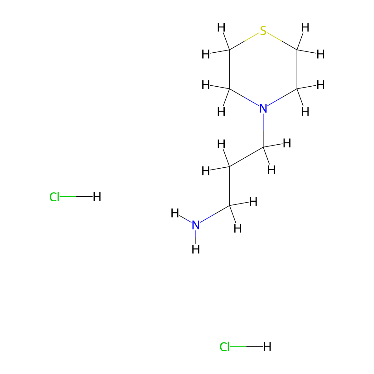 3-(Thiomorpholin-4-yl)propan-1-amine dihydrochloride molecular structure, CAS 2866308-65-6