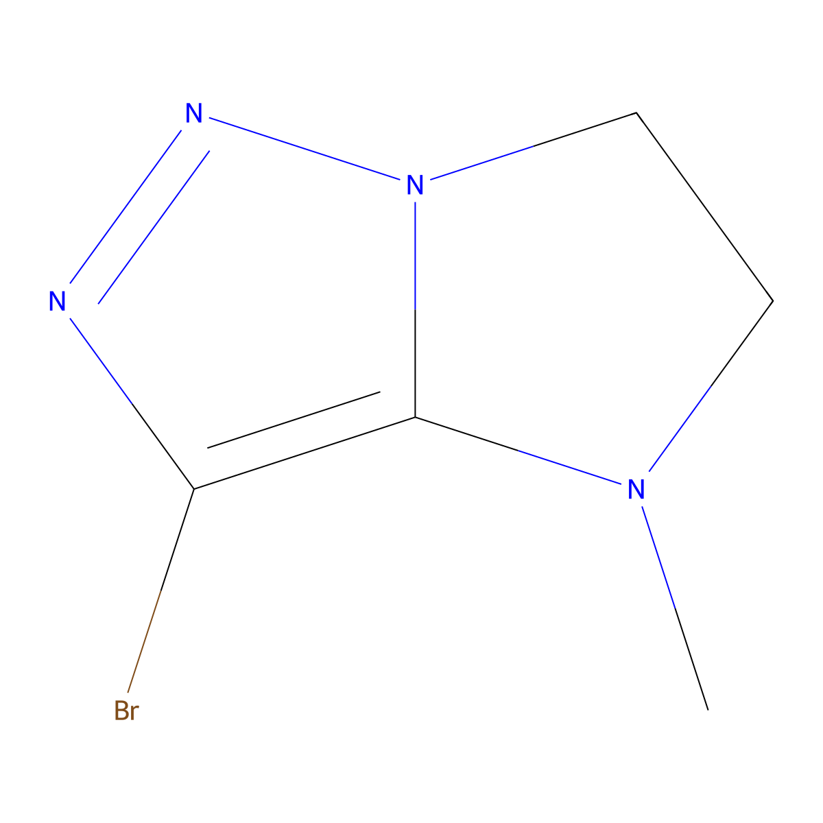 3-bromo-4-methyl-4H,5H,6H-imidazo[1,2-c][1,2,3]triazole molecular structure, CAS 2866308-66-7