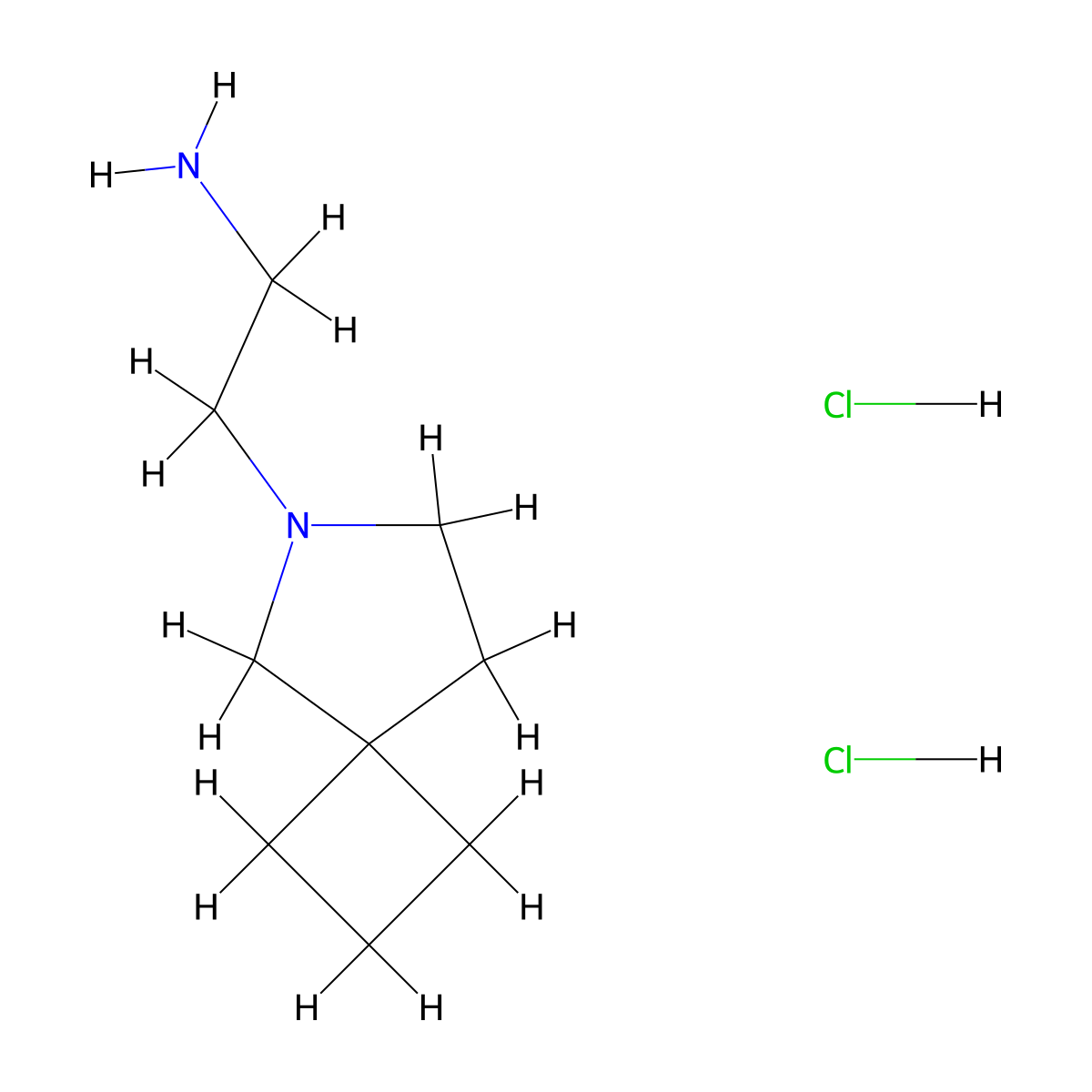 2-{6-Azaspiro[3.4]octan-6-yl}ethan-1-amine dihydrochloride molecular structure, CAS 2866309-06-8
