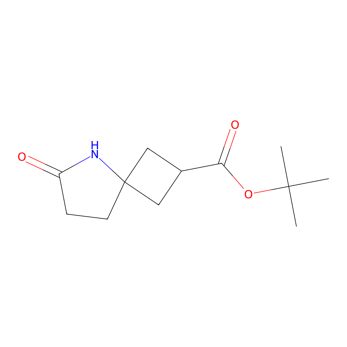 tert-Butyl 6-oxo-5-azaspiro[3.4]octane-2-carboxylate molecular structure, CAS 2866315-43-5
