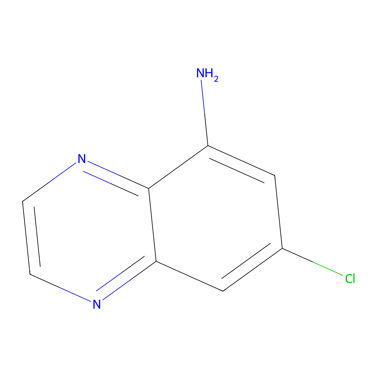 7-Chloroquinoxalin-5-amine molecular structure, CAS 2866316-91-6