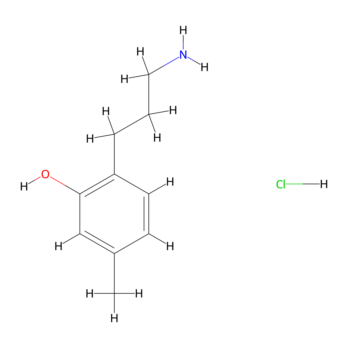 2-(3-Aminopropyl)-5-methylphenol hydrochloride molecular structure, CAS 2866317-05-5