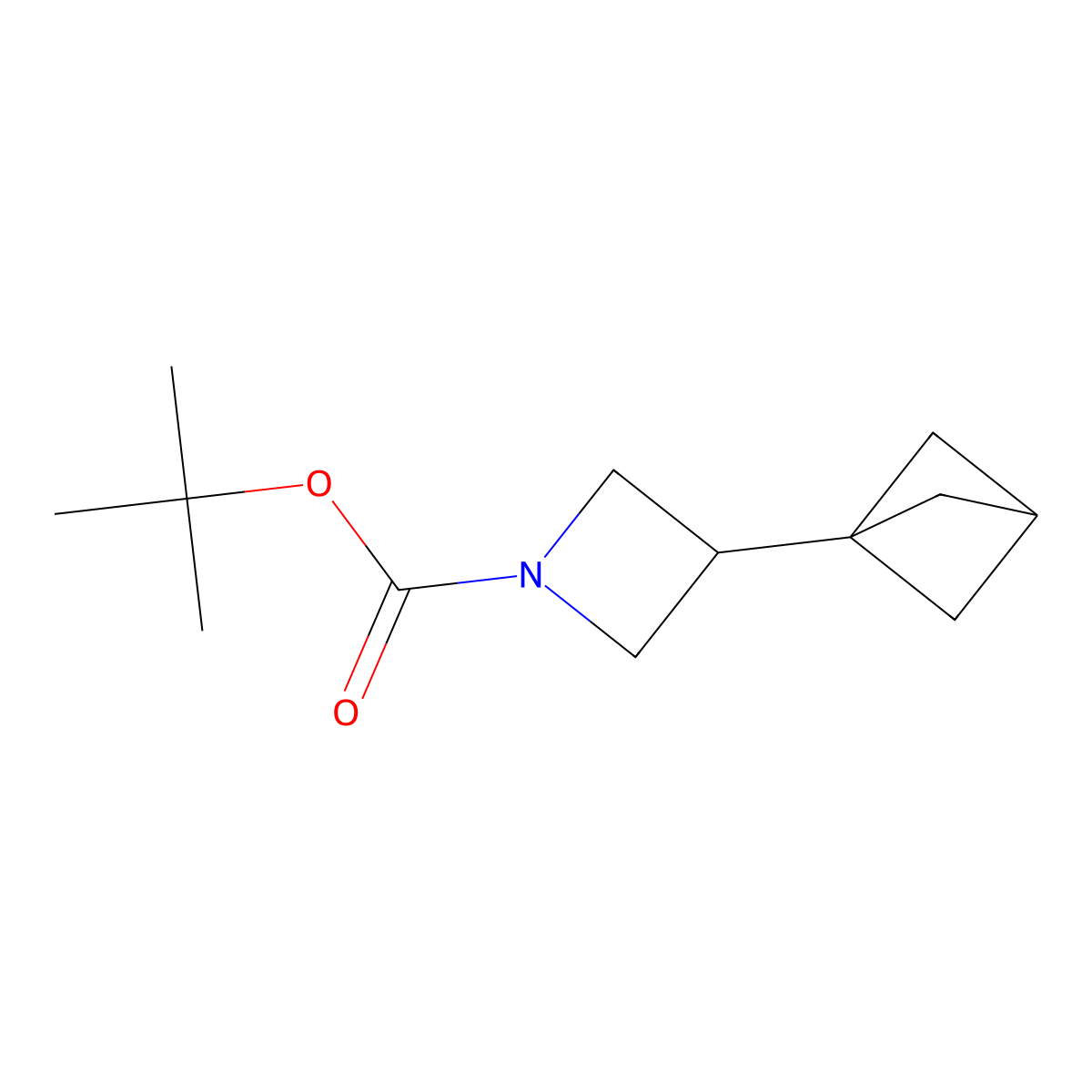 Tert-butyl 3-{bicyclo[1.1.1]pentan-1-yl}azetidine-1-carboxylate molecular structure, CAS 2866317-10-2