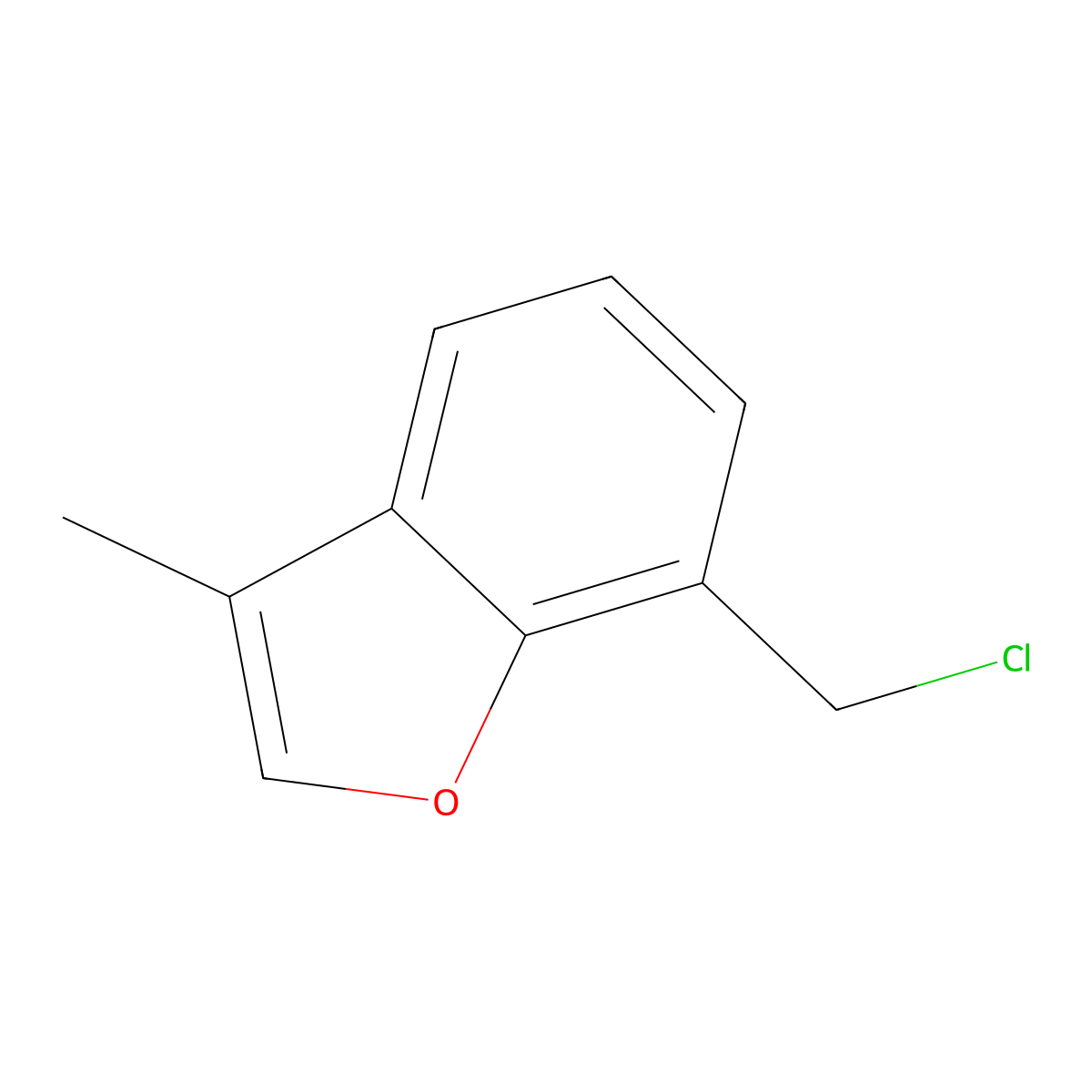 7-(Chloromethyl)-3-methyl-1-benzofuran molecular structure, CAS 2866317-13-5
