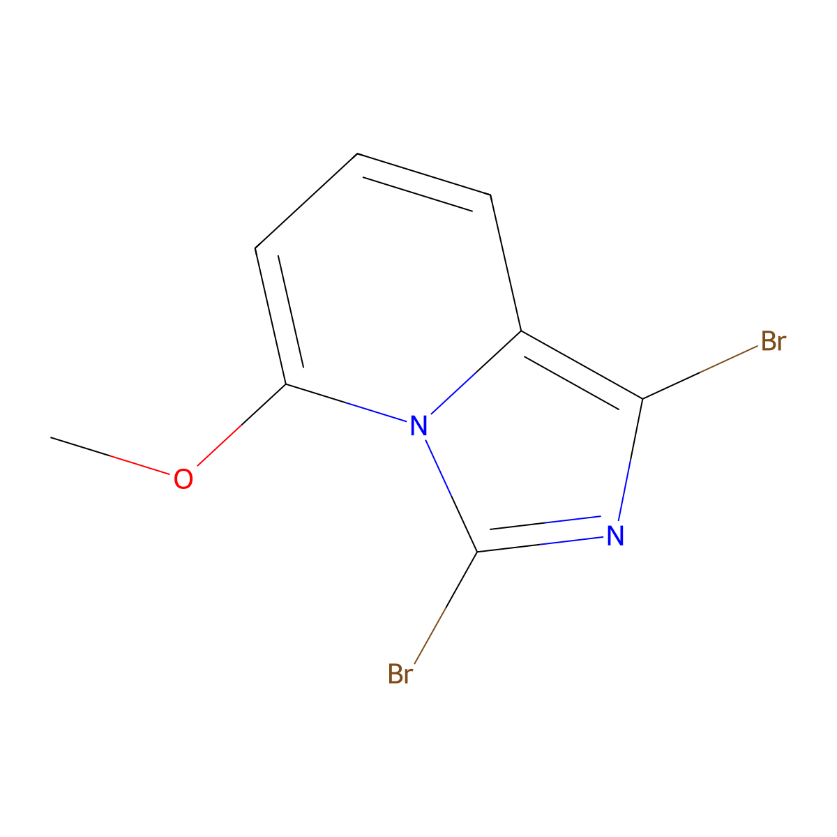 1,3-Dibromo-5-methoxyimidazo[1,5-a]pyridine molecular structure, CAS 2866317-76-0