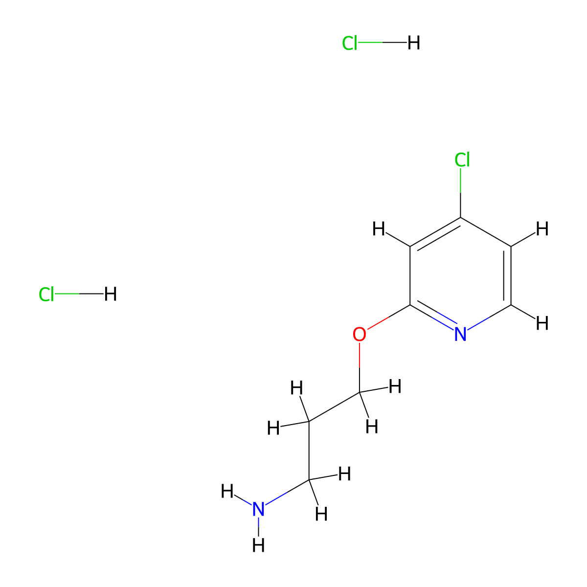 3-[(4-Chloropyridin-2-yl)oxy]propan-1-amine dihydrochloride molecular structure, CAS 2866318-37-6