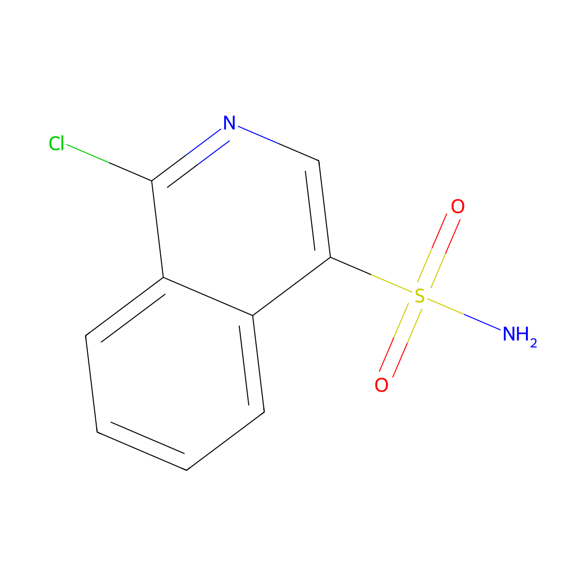 1-Chloroisoquinoline-4-sulfonamide molecular structure, CAS 2866318-41-2