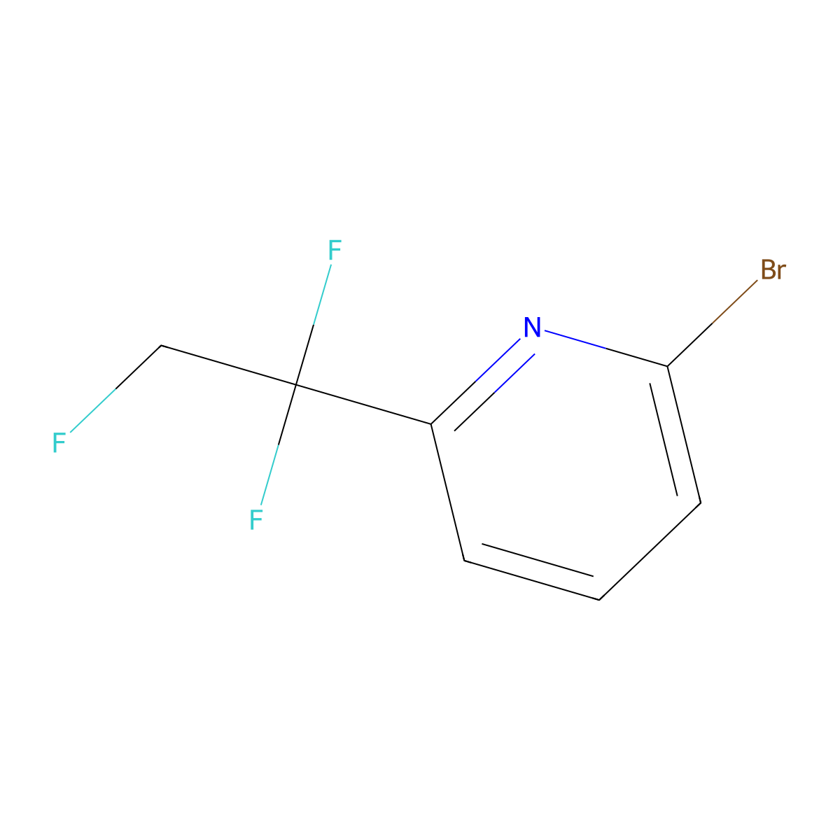 2-Bromo-6-(1,1,2-trifluoroethyl)pyridine molecular structure, CAS 2866318-48-9