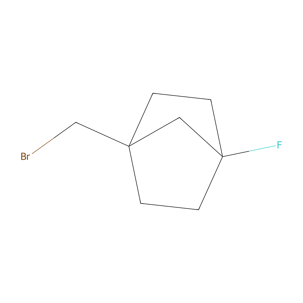 1-(Bromomethyl)-4-fluorobicyclo[2.2.1]heptane molecular structure, CAS 2866318-60-5