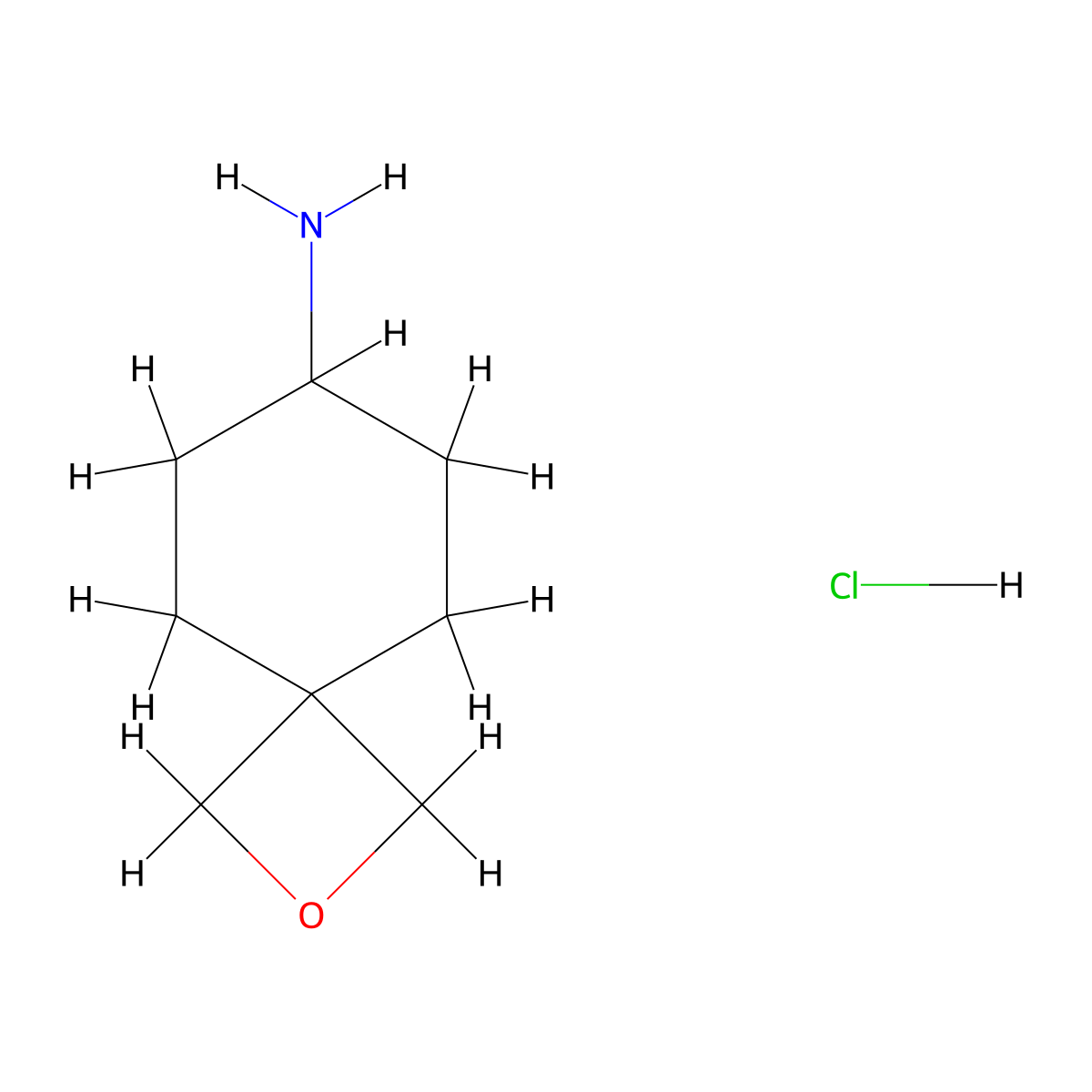 2-Oxaspiro[3.5]nonan-7-amine hydrochloride molecular structure, CAS 2866318-74-1