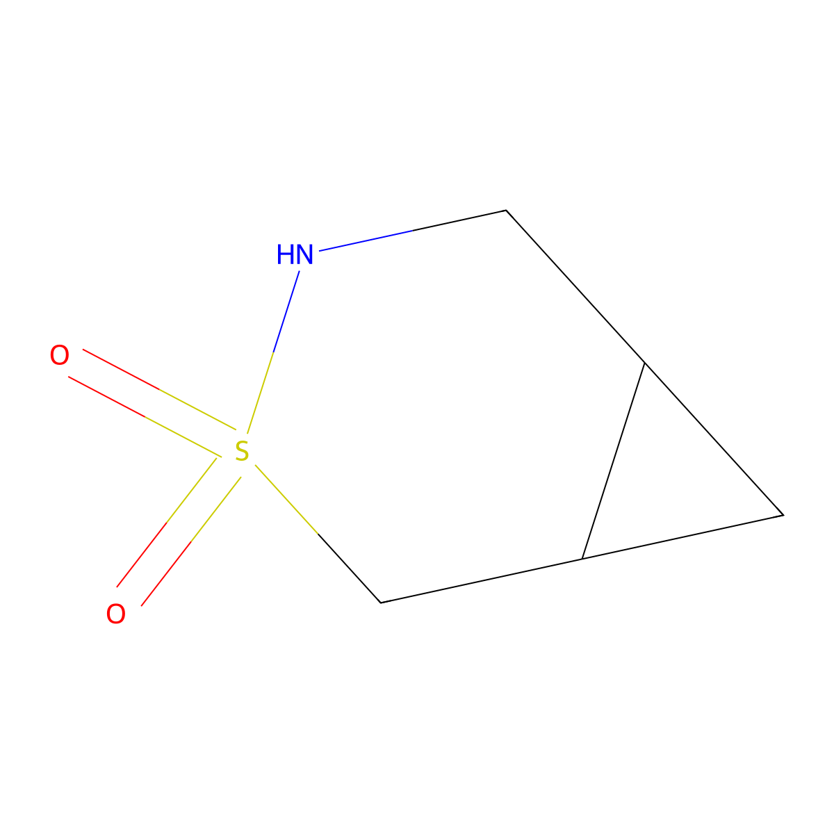 rac-(1R,6S)-3lambda6-thia-4-azabicyclo[4.1.0]heptane-3,3-dione molecular structure, CAS 2866318-82-1