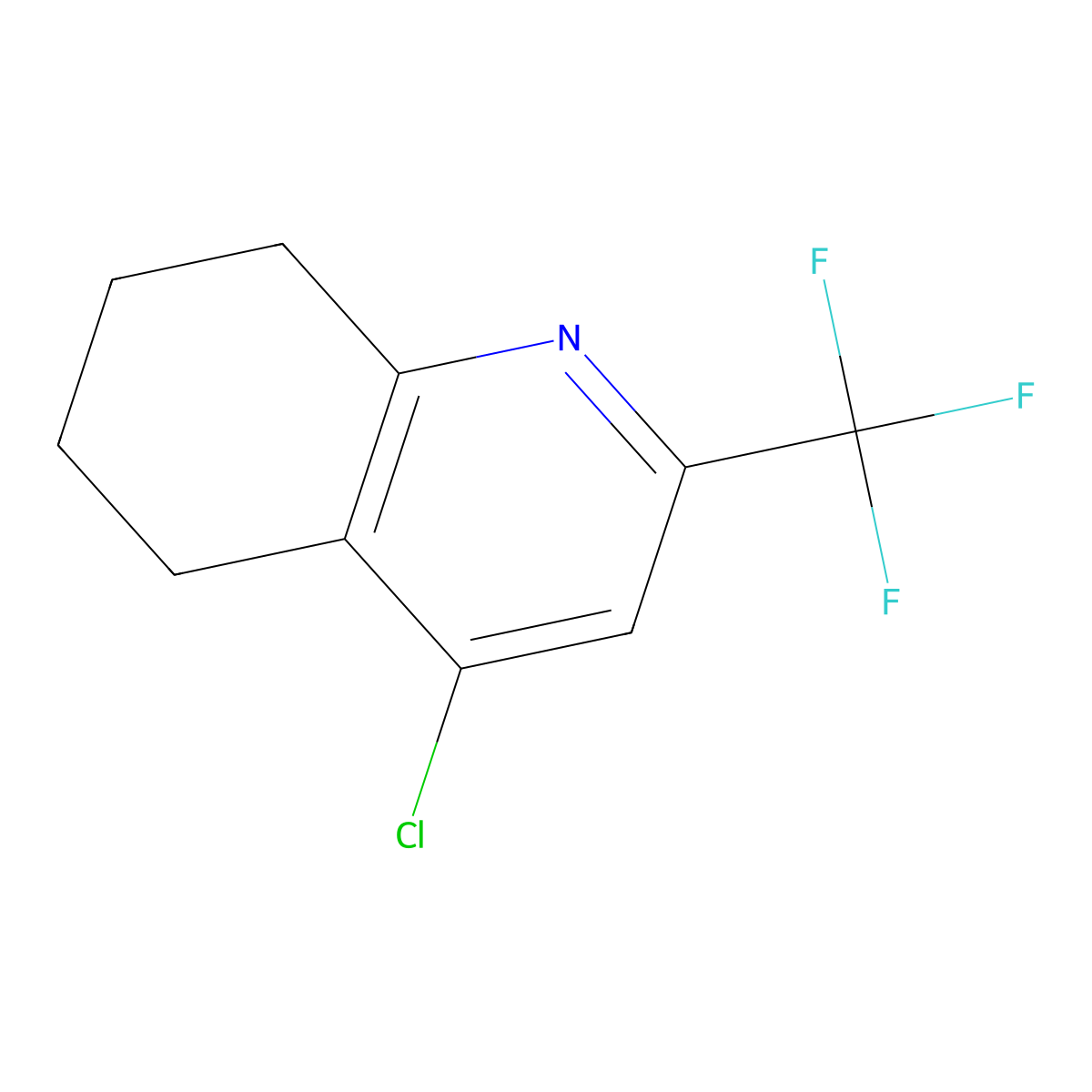 4-Chloro-2-(trifluoromethyl)-5,6,7,8-tetrahydroquinoline molecular structure, CAS 2866318-91-2