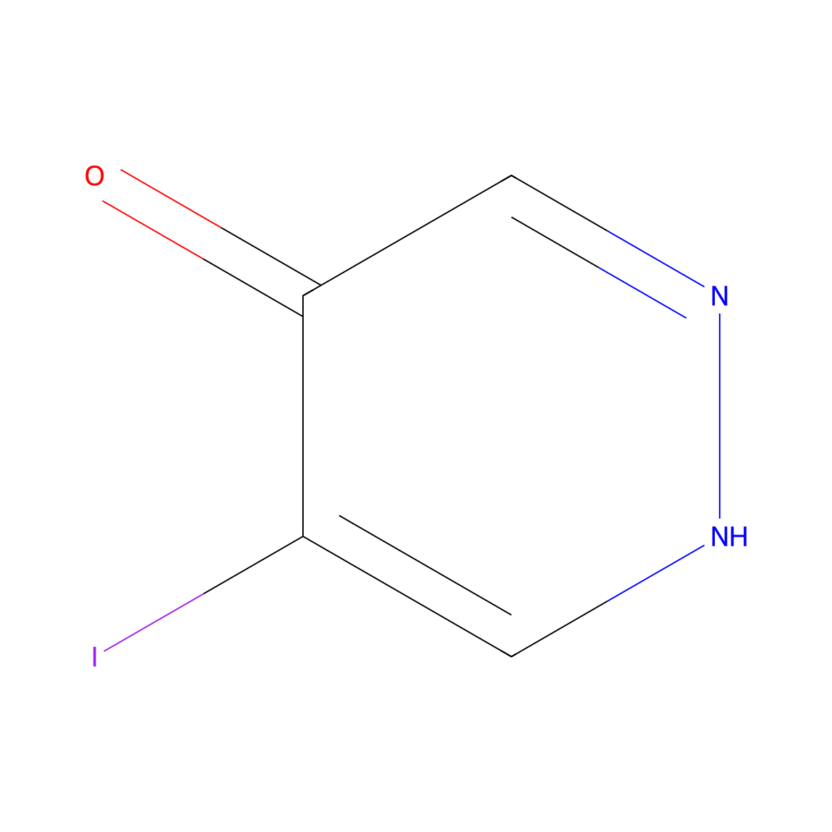 5-Iodopyridazin-4-ol molecular structure, CAS 2866319-07-3