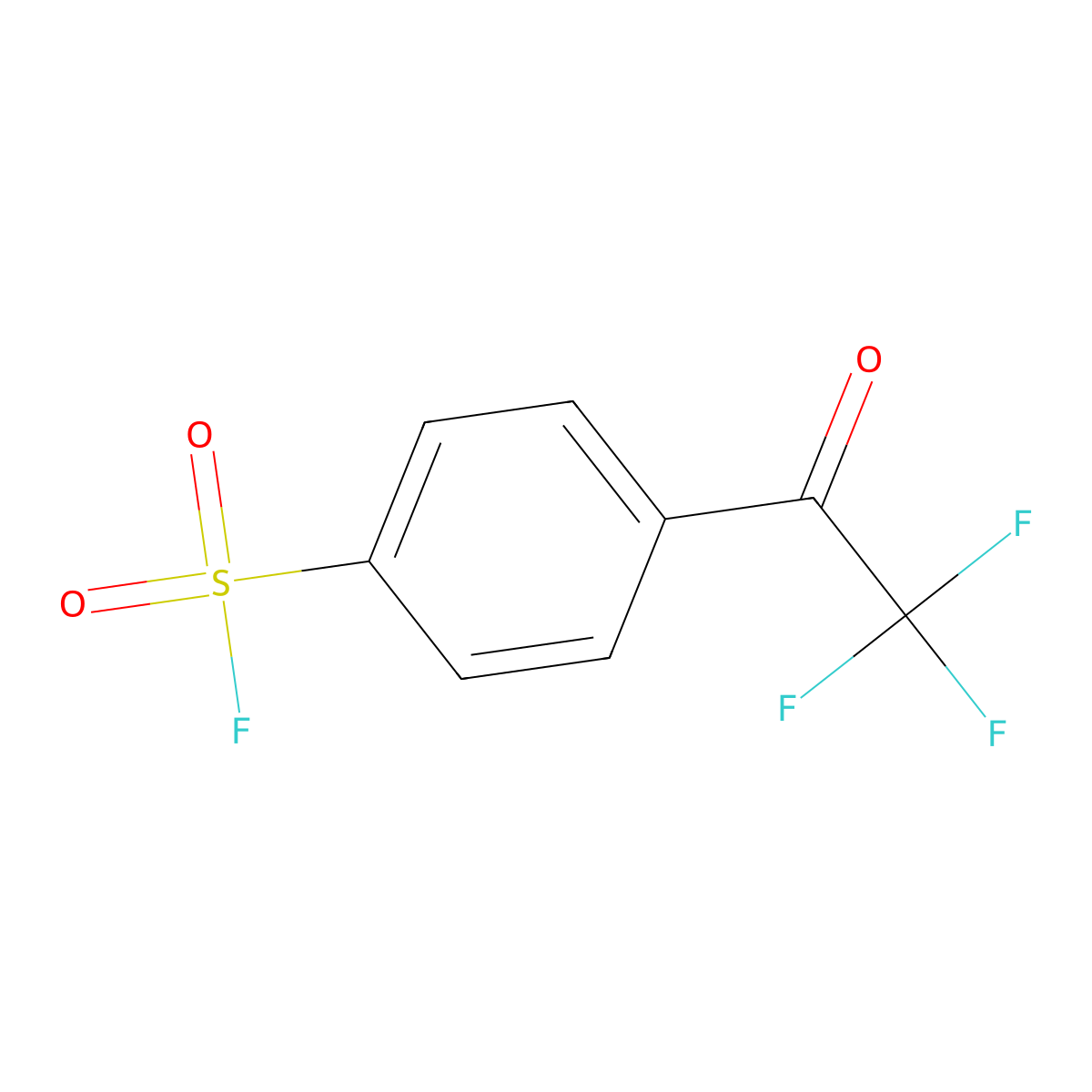 4-(2,2,2-Trifluoroacetyl)benzene-1-sulfonyl fluoride molecular structure, CAS 2866319-28-8