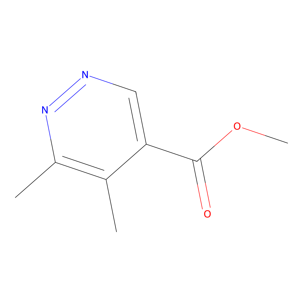 Methyl 5,6-dimethylpyridazine-4-carboxylate molecular structure, CAS 2866322-13-4