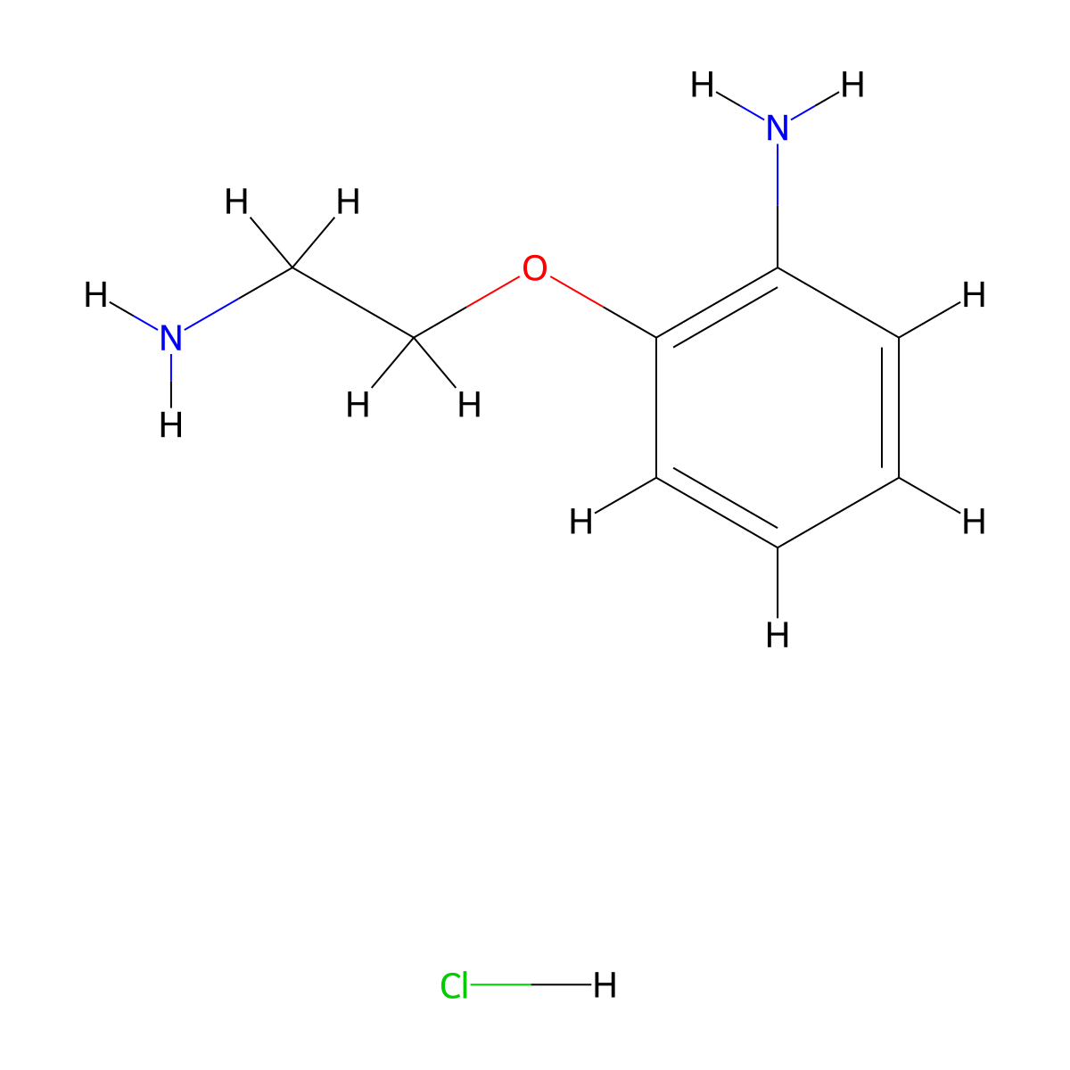 2-(2-Aminoethoxy)aniline hydrochloride molecular structure, CAS 2866322-36-1